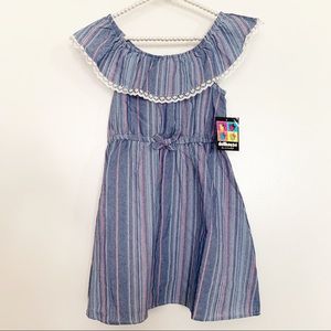Dollhouse Chambray Ruffle Dress NWT